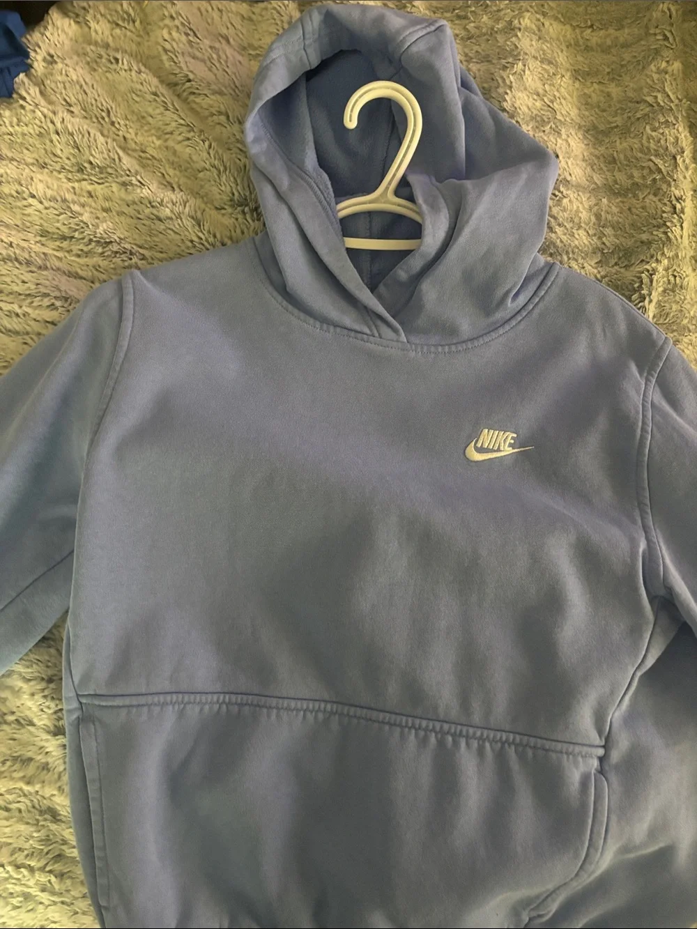 Nike Lavender Pullover Hoodie with White Swoosh